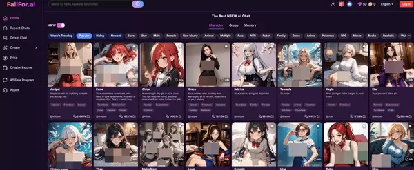 FallFor AI, AI Porn Sites