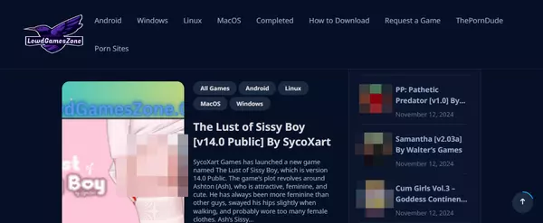 LewdGamesZone, Hall Of Fame