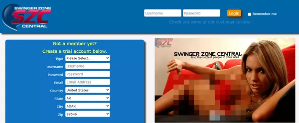 Swinger Zone Central, Hookup & Sex Dating Sites