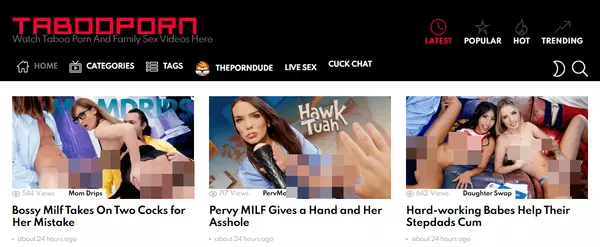 TabooPorn.to, Taboo Porn Sites