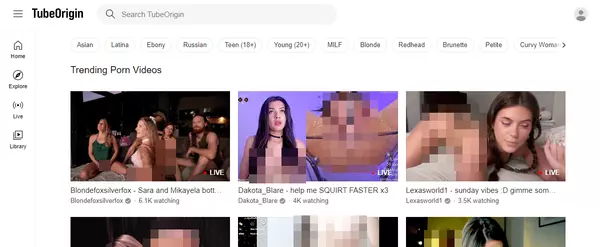 TubeOrigin, Free Porn Tube Sites