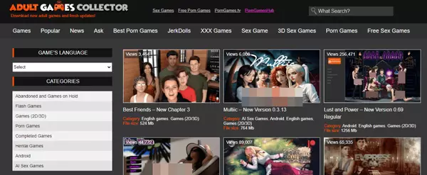 AdultGamesCollector, Free Sex Games