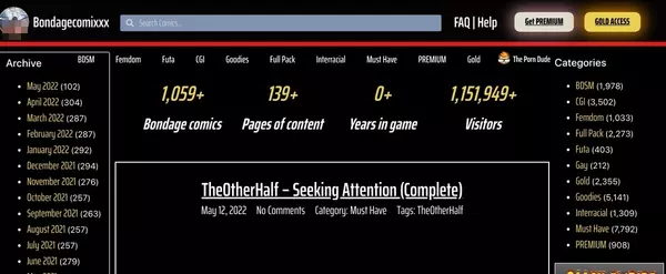 BondageComixxx, Porn Comics Sites