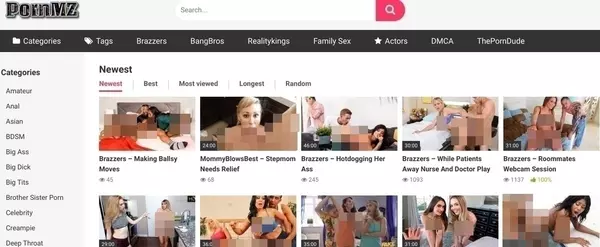 PornMZ, Free Porn Tube Sites