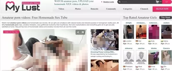 MyLust, Amateur Porn Sites